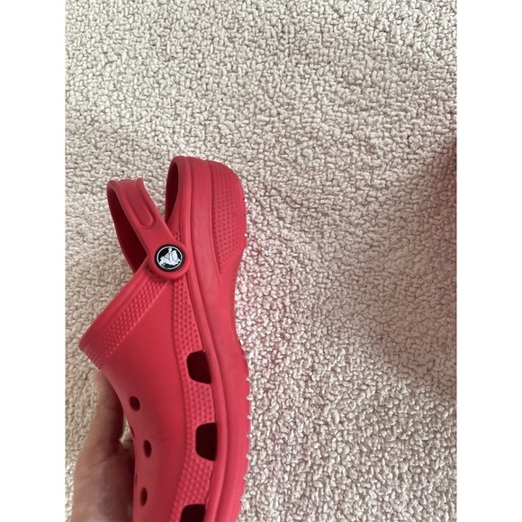 Crocs Classic Clogs Pepper Red Unisex Junior Slip On Sandals Comfortable Casual - Picture 4 of 9
